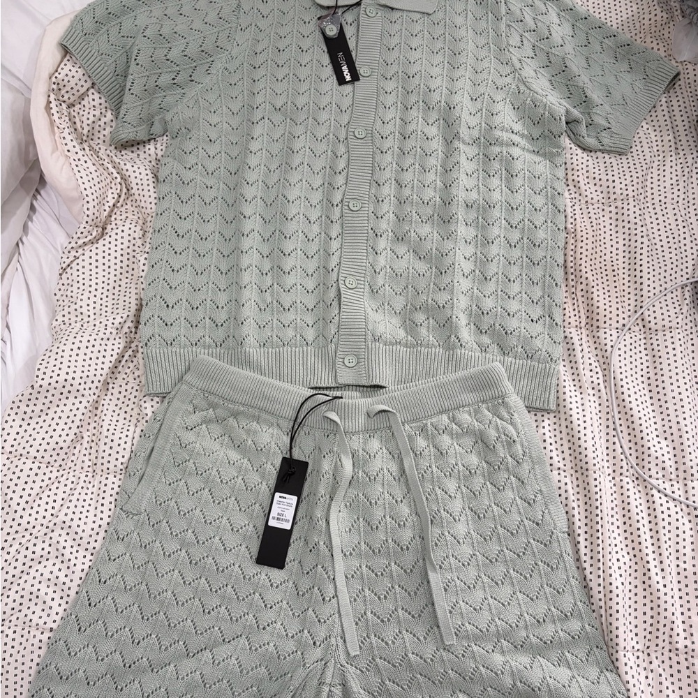 Mint Green Knit Set- FASHION NOVA MENS